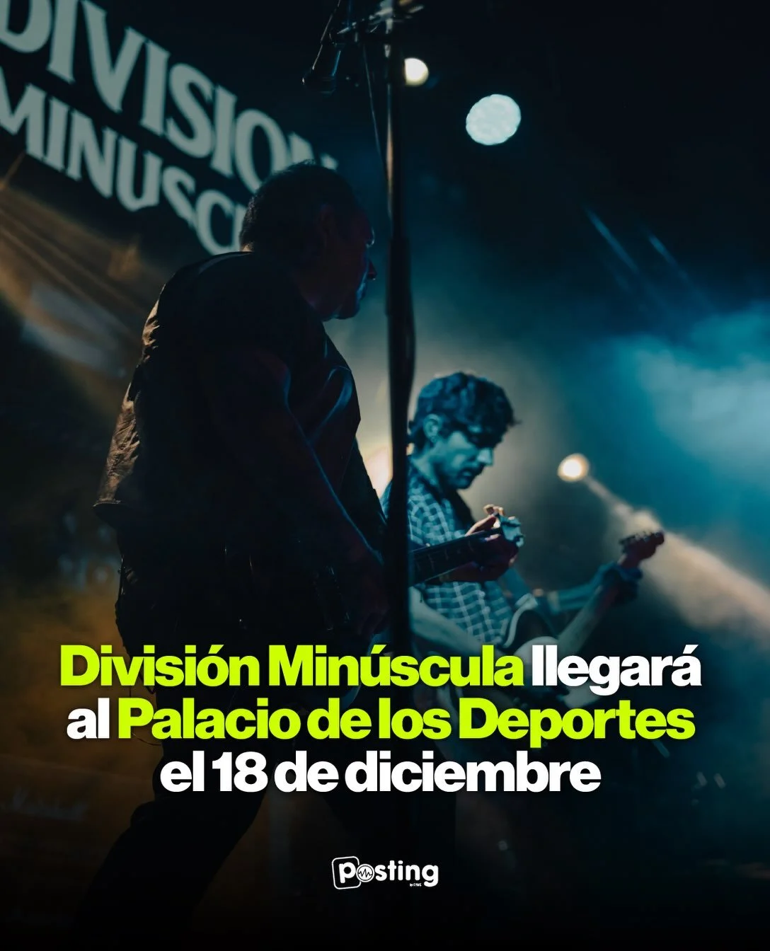 La cuenta regresiva empieza ya! 🎸🔥 Divisi&oacute;n Min&uacute;scula prepara una noche imperdible en la CDMX para cerrar el a&ntilde;o con todo. La cita es este 18 de diciembre en el Palacio de los Deportes.&nbsp; 

🎟️ Prepara la voz para cantar to