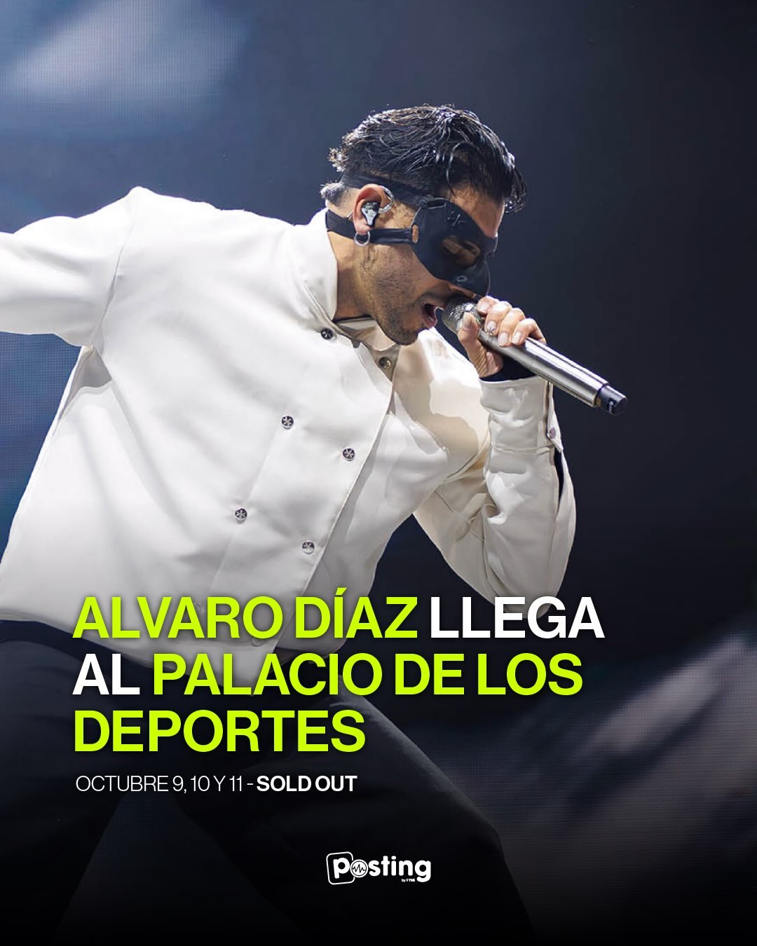 🚨 &iexcl;TRES FECHAS AGOTADAS! 🚨
&Aacute;lvaro D&iacute;az llega al Palacio de los Deportes los d&iacute;as 9, 10 y 11 de octubre con &eacute;xito total y entradas totalmente SOLD OUT.&nbsp; 

&iquest;Qui&eacute;nes ya tienen su boleto listo? 🎟️👁