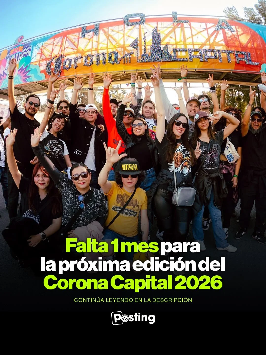 Te acuerdas de la energ&iacute;a que compartimos en ediciones pasadas? 

🔥 Falta un mes para volver a vivir la magia de Corona Capital. Re&uacute;ne a tu grupo de amigos, &iexcl;la espera casi termina! 

Menciona a los amigos que no pueden faltar co