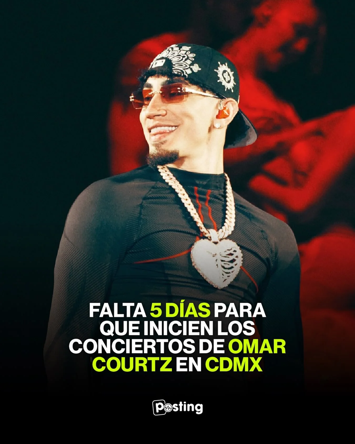 CDMX, &iquest;EST&Aacute;N LISTOS? 🇲🇽🚨

Faltan solo 5 D&Iacute;AS para que inicien los conciertos de Omar Courtz. La energ&iacute;a va a estar a otro nivel. 💥⚡&nbsp; 
Guarda este post y activa las notificaciones porque se viene lo bueno 🎟️🔥

⁠#