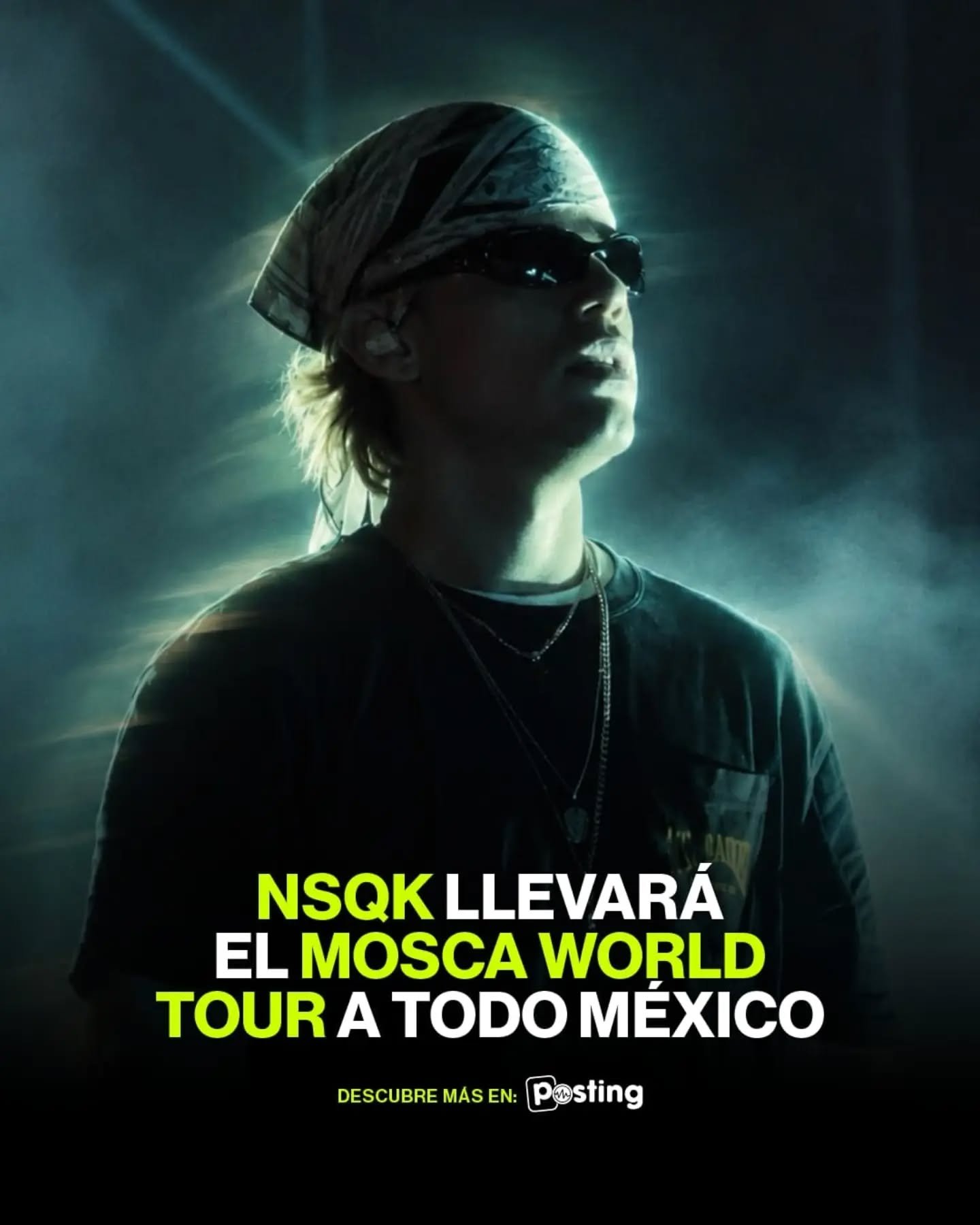 &iexcl;NSQK llega a todo M&eacute;xico con el "Mosca Wordl Tour" ! 🗣️🗣️🔥🇲🇽

El artista llevar&aacute; su m&uacute;sica a distintas ciudades del pa&iacute;s con una gira que promete noches llenas de energ&iacute;a y grandes momentos. 


