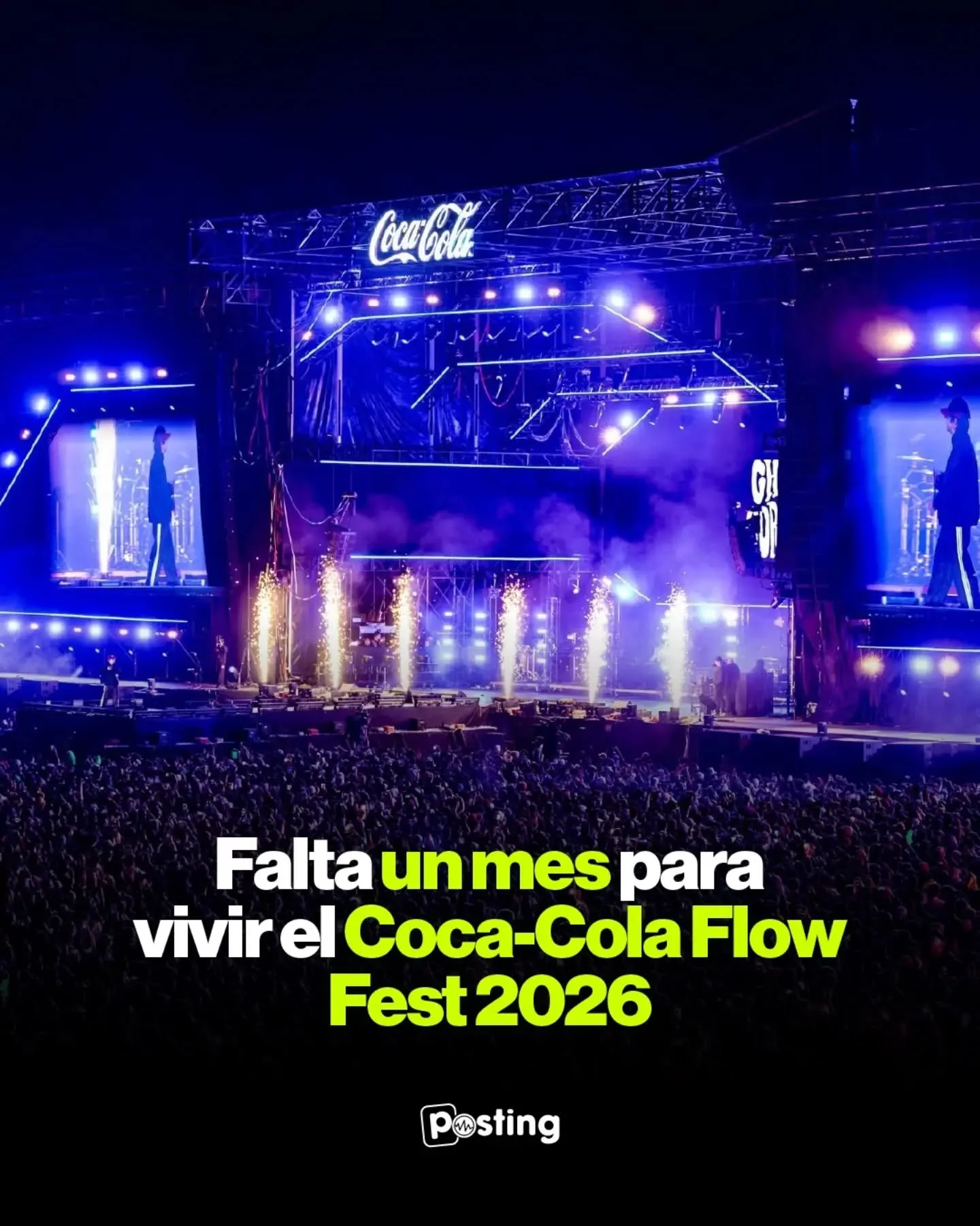 &iexcl;Solo falta un mes! 🗣️🗣️🗣️

&iexcl;La cuenta regresiva para el Coca-Cola Flow Fest 2026 ya comenz&oacute;! 🔥 Prep&aacute;rate para vivir dos d&iacute;as llenos de reguet&oacute;n, perreo y mucho flow.

📌28 y 29 de noviembre &ndash; Aut&oac