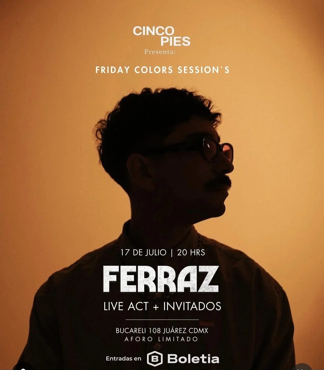 flyer del evento friday colors sessions'