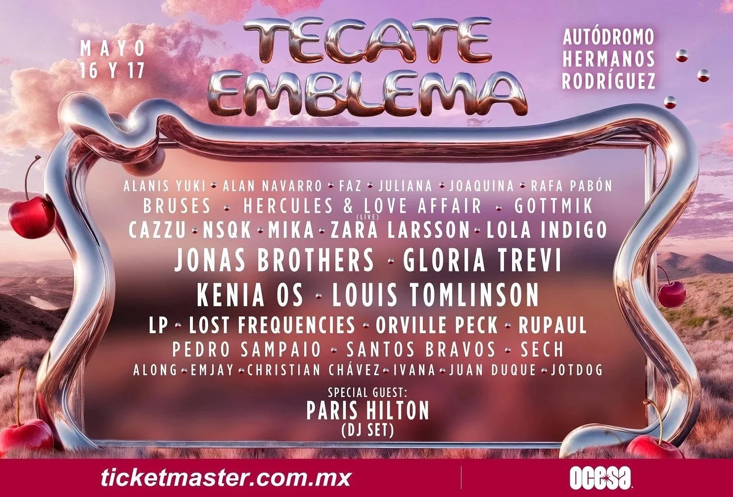 Tecate Emblema lineup oficial para 2026