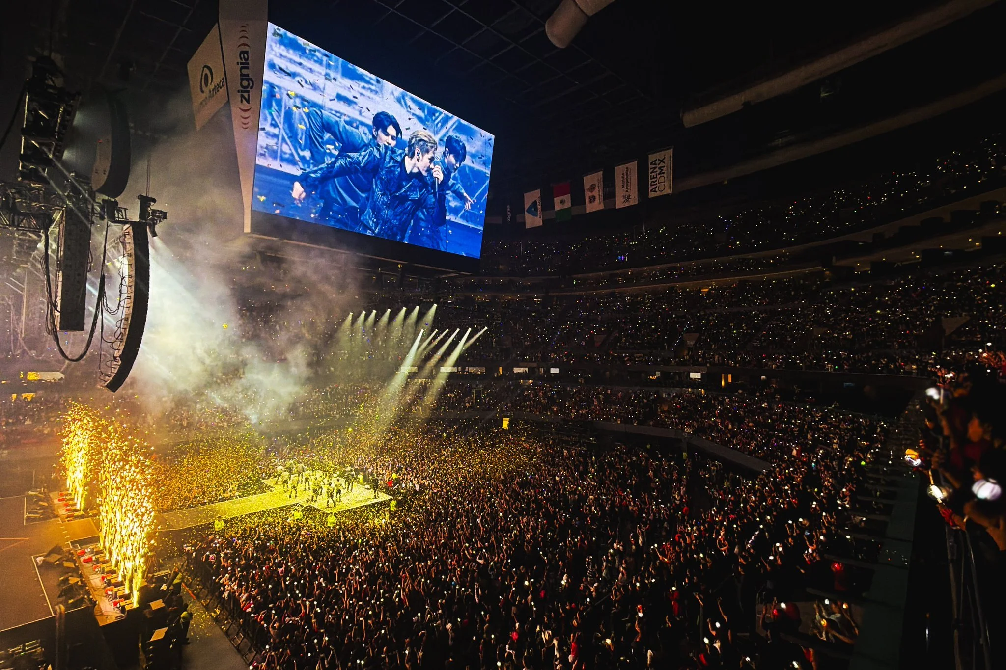 Imagen del último concierto de Enhypen en CDMX