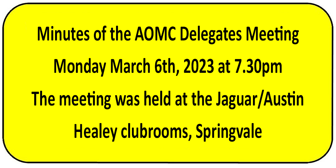 AOMC Delegates Meeting Minutes March 2023