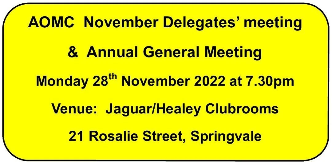 2022 AOMC Annual General Meeting Minutes