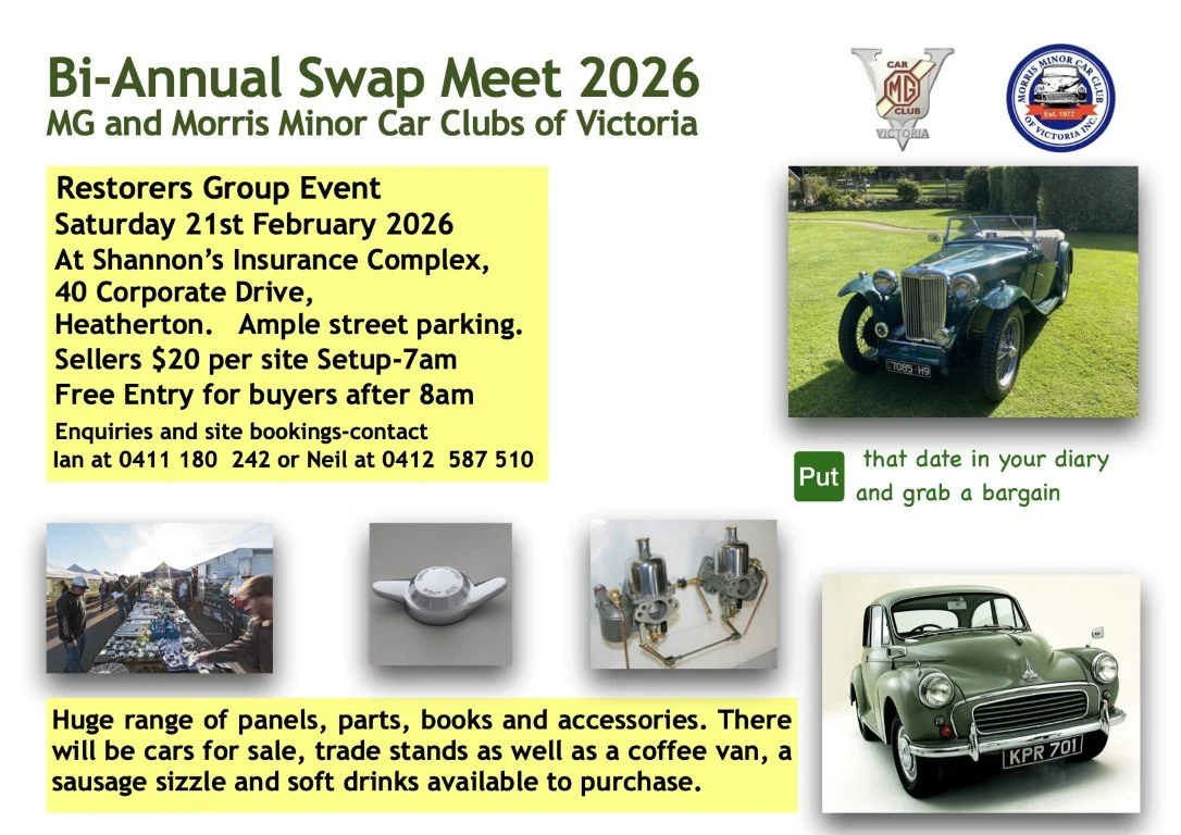 MG & Morris Bi-Annual Swap Meet