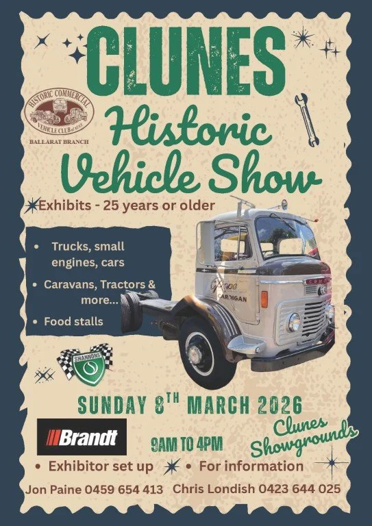 Clunes Historic Vehicle Show