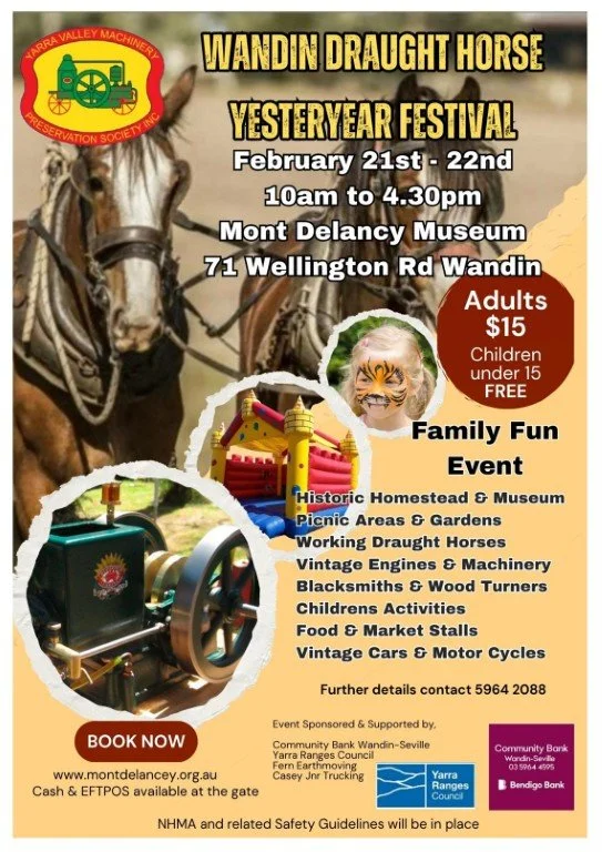 Wandin Draught Horse Yesteryear Festival