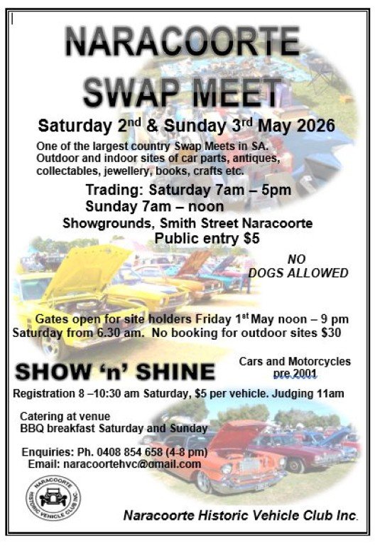Naracoote Swap Meet & Show 'n' Shine