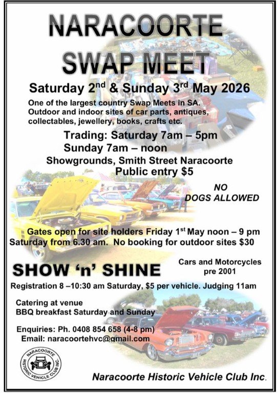Naracoorte Swap Meet & Show n Shine