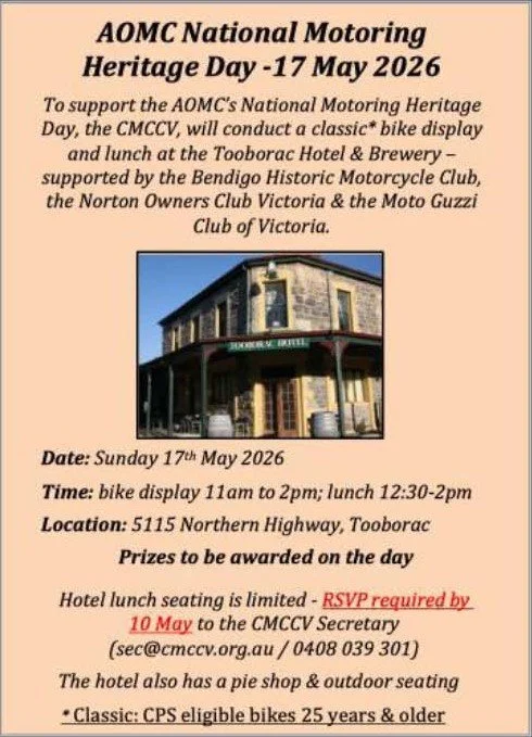 NMHD Classic Bike Display & Lunch