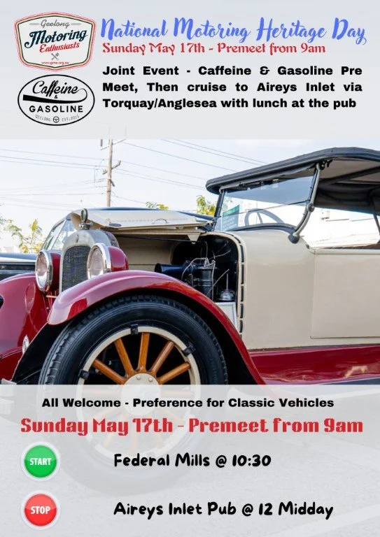 National Motoring Heritage Day - Geelong run