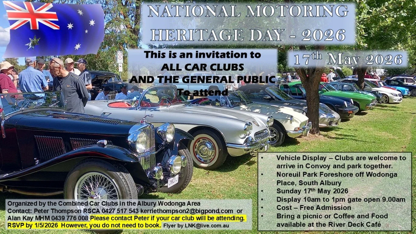 National Motoring Heritage Day - Albury/Wodonga