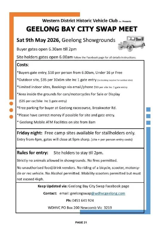 Geelong Bay City Swap Meet