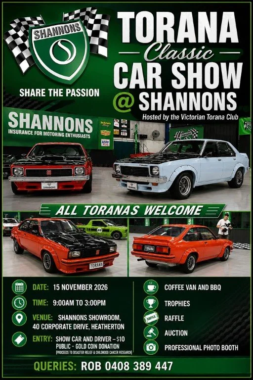 Torana Classic Car Show @ Shannons