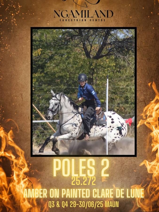 🔥 RECORDS BROKEN IN MAUN! 🔥
An amazing weekend at Ngamiland Equestrian Centre as Amber on Painted Clare de Lune and Wiehan on Arizona blazed through the Western Mounted Games arena at the qualifier event in Maun! 💥
👏 Huge congratulations to thes