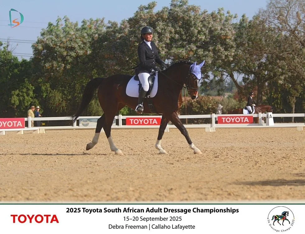 🇧🇼✨ Botswana riders and horses at the South African Dressage Championships ✨🇧🇼
We are delighted to celebrate the success of our Botswana horses and riders who competed in South Africa:
🏅 Debra Freeman & Callaho Guiseppe – competed in