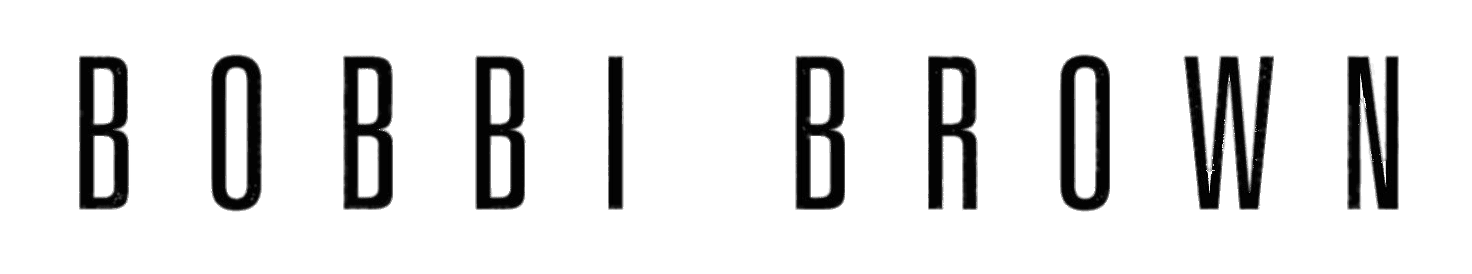 The name 'BOBBI BROWN' in black, uppercase letters on a dark green background.