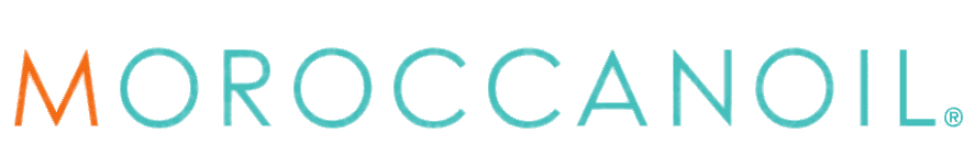 MoroccanOil logo in turquoise and orange text on a white background.