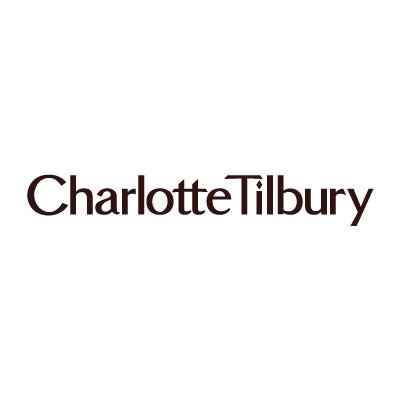 Charlotte Tilbury logo in brown text on a white background.