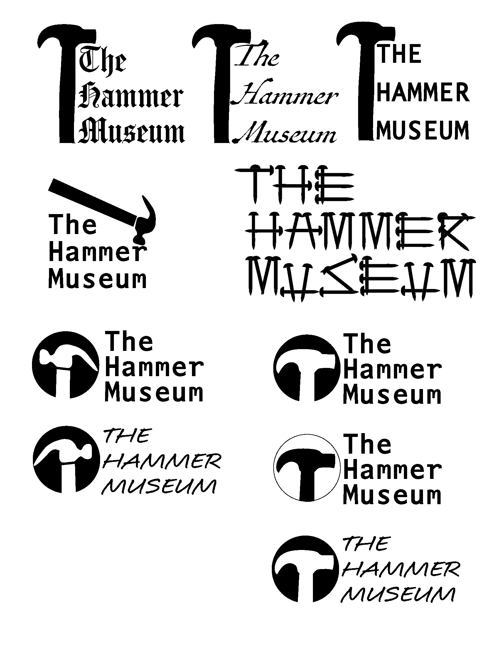 Various iterations in the process