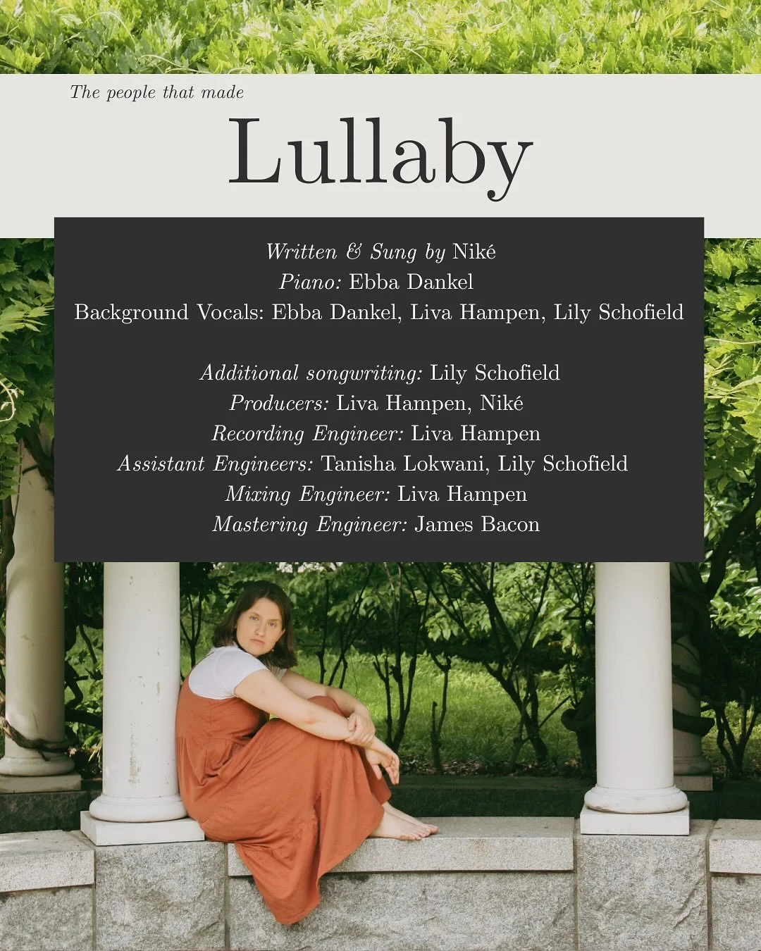 🪏Track 6 on Another Garden - Lullaby 🪴

This one was just a joy to make. 

I originally wrote the first part for what my brain-stretching class and just fell in love with the motif. Ebba was in town for a couple of days so having her play on it was