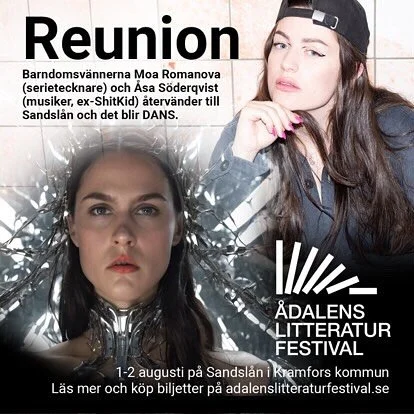 Den 2 Augusti kommer jag och @moaromanova stryka runt p&aring; Sandsl&aring;n igen som vi gjorde n&auml;r vi var sm&aring; h&auml;x barn 🧙🏻&zwj;♀️Moa ska prata &aring; ja ska sjunga &aring; dansa. V&auml;lkommens.