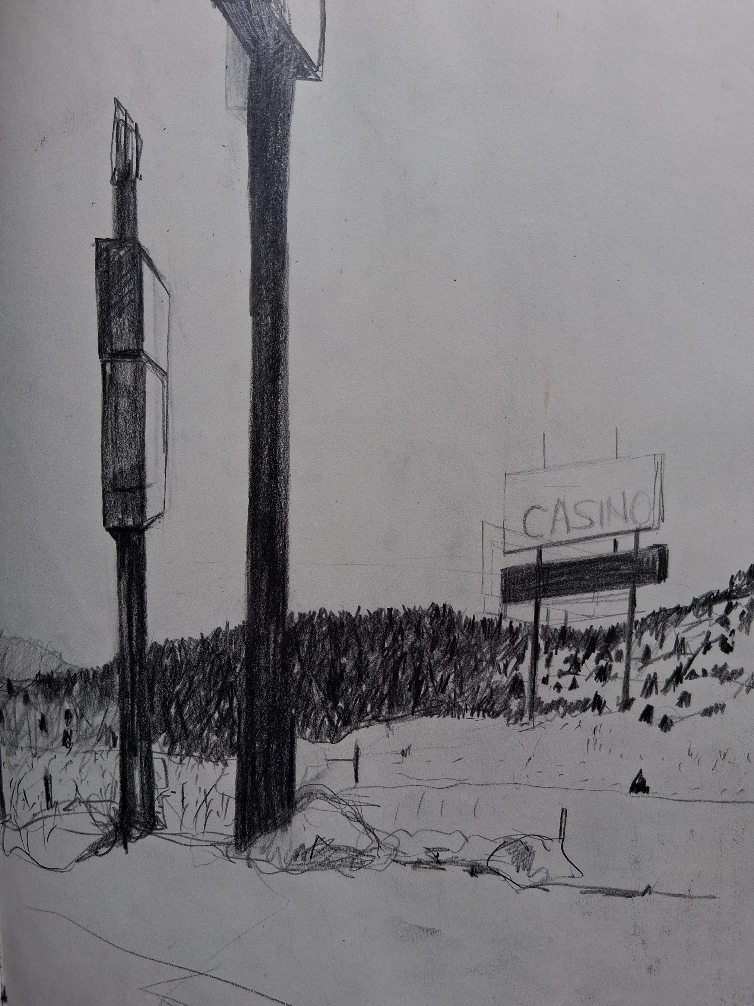 Casino Drawing - 35 x 20cm