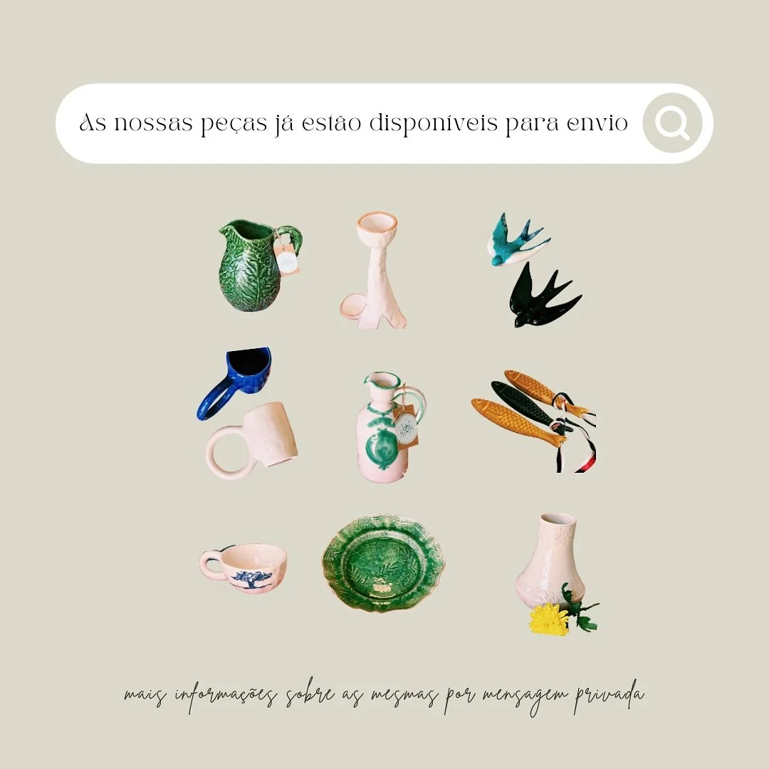 J&aacute; pode receber em casa as nossas pe&ccedil;as 🌿 
Compra online j&aacute; dispon&iacute;vel, fale connosco por mensagem privada 💌
Iremos partilhar novas pe&ccedil;as ao longo da semana. 
#monitta #monittacomporta #monittanacomporta #comporta