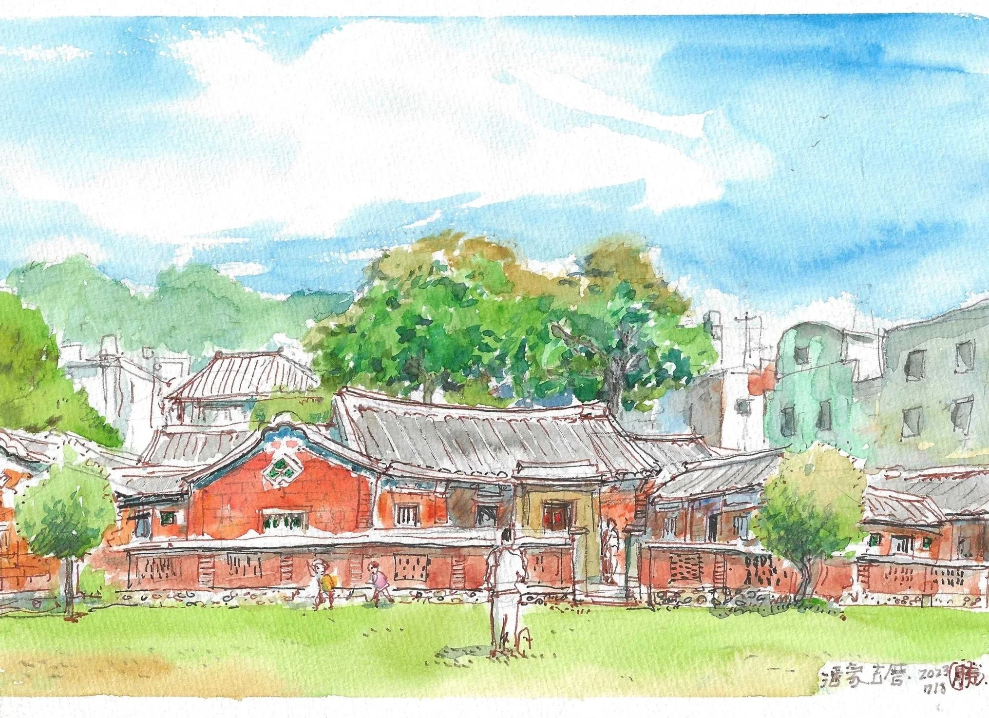 筆下新埔:潘家伙房屋