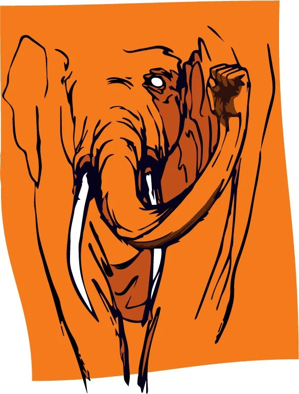 Tusk (dessin au crayon, couleur numérique)