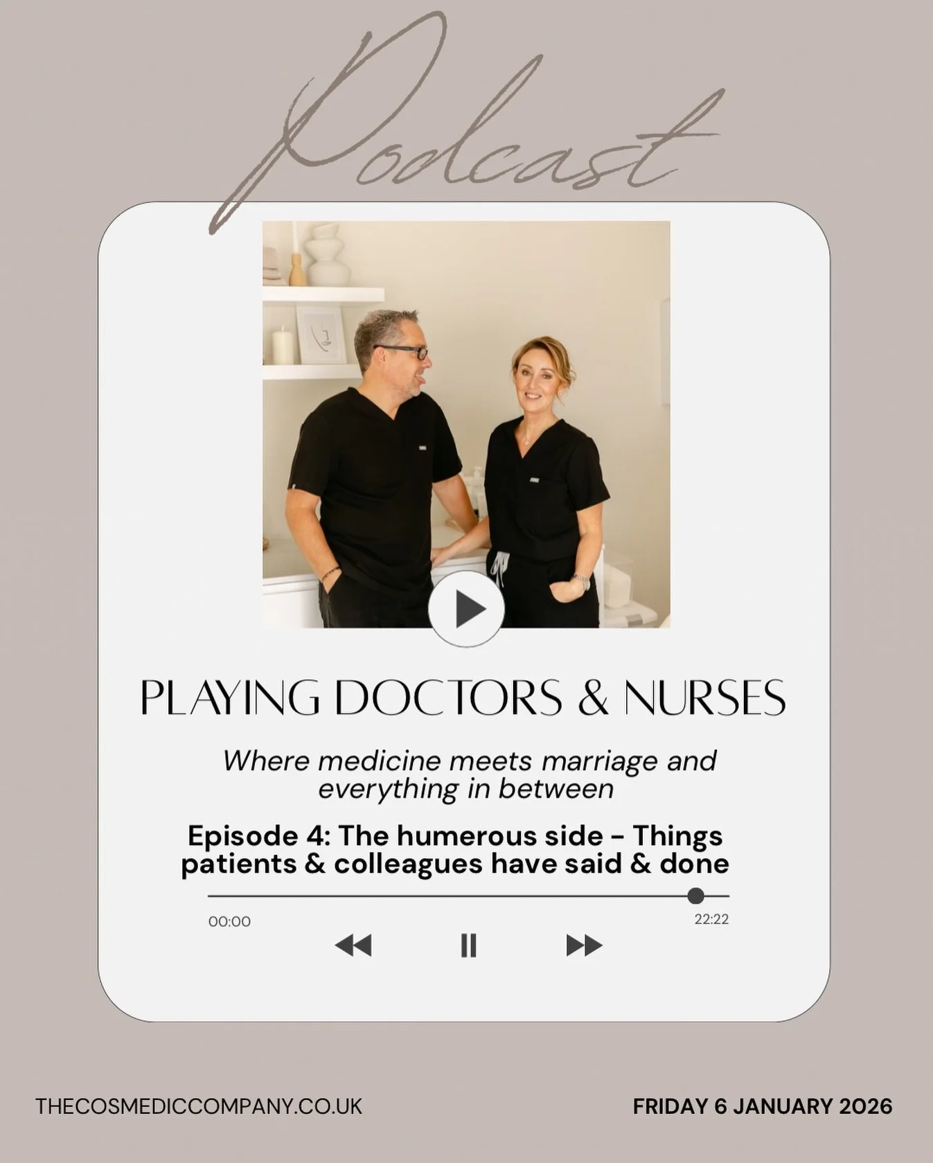 EPISODE 4: The humorous side, has dropped! 

Medicine is often portrayed as serious, intense and emotionally heavy and indeed our last episode focused around the emotional side &mdash; but let us taken you in a different direction. 

Anyone who&rsquo