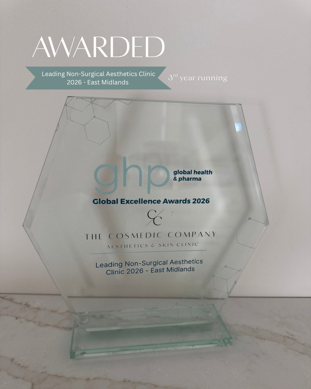 ✨ THREE YEARS RUNNING ✨

We&rsquo;re absolutely delighted to share that, for the third year running, The Cosmedic Company has been recognised in the Global Health &amp; Pharma Healthcare &amp; Pharmaceutical Awards this year as:

🏆 Leading Non-Surgi