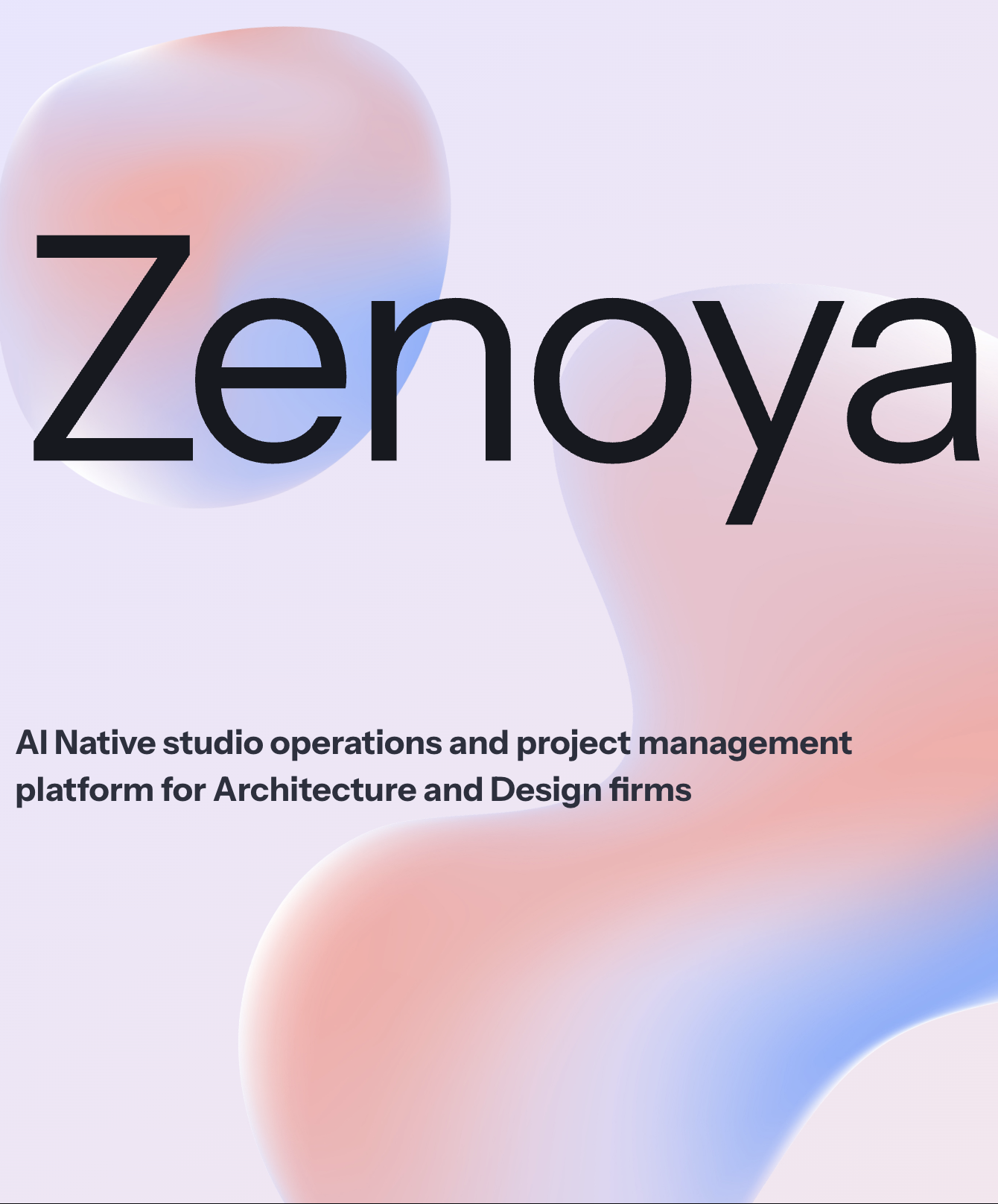 Zenoya architecture project management platform built for architecture and design firms