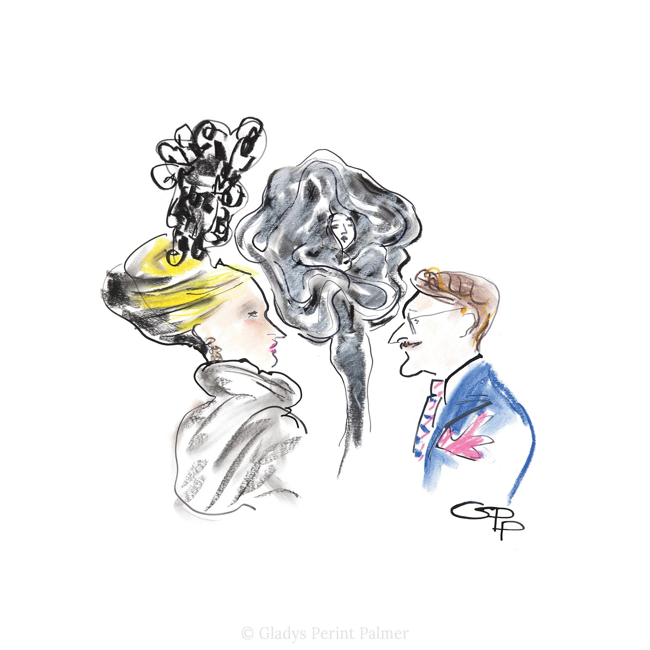 Daphne Guinness and Hamish Bowles at Balenciaga