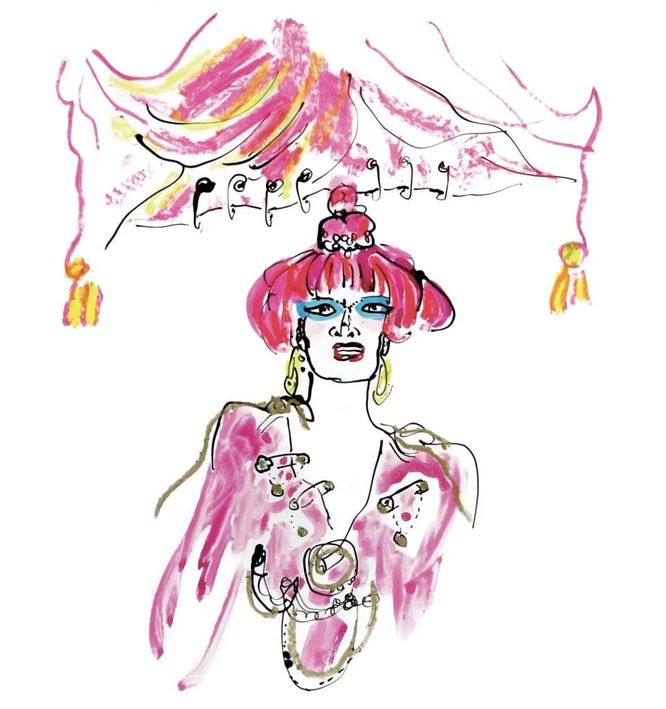 Zandra Rhodes for S.F. Opera programme