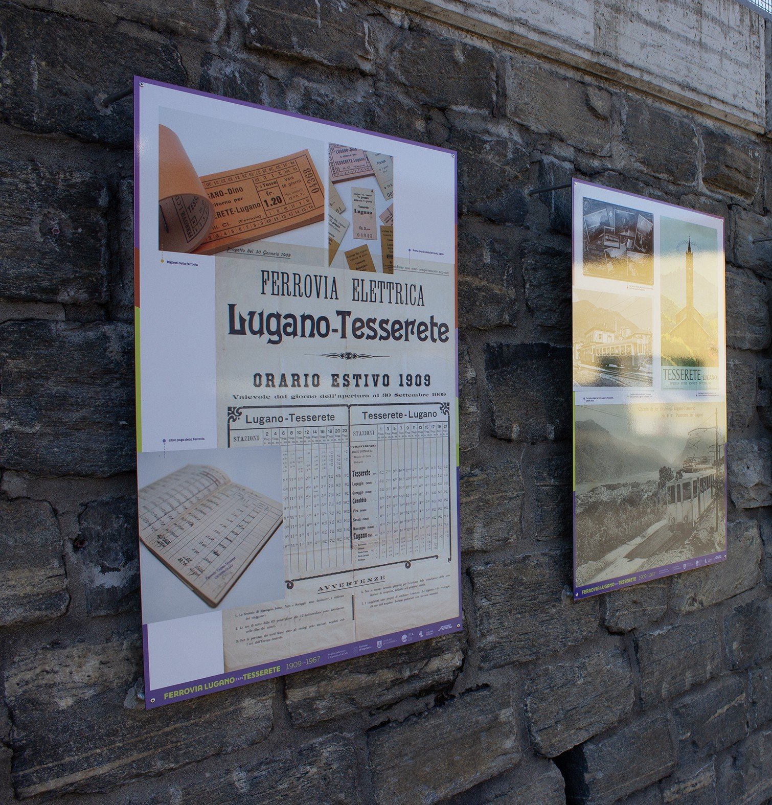 Ripensamento del percorso espositivo-didattico sulla ciclopista Lugano-Tesserete