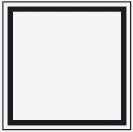 Ein leerer weißer Bilderrahmen auf einem weißen Hintergrund