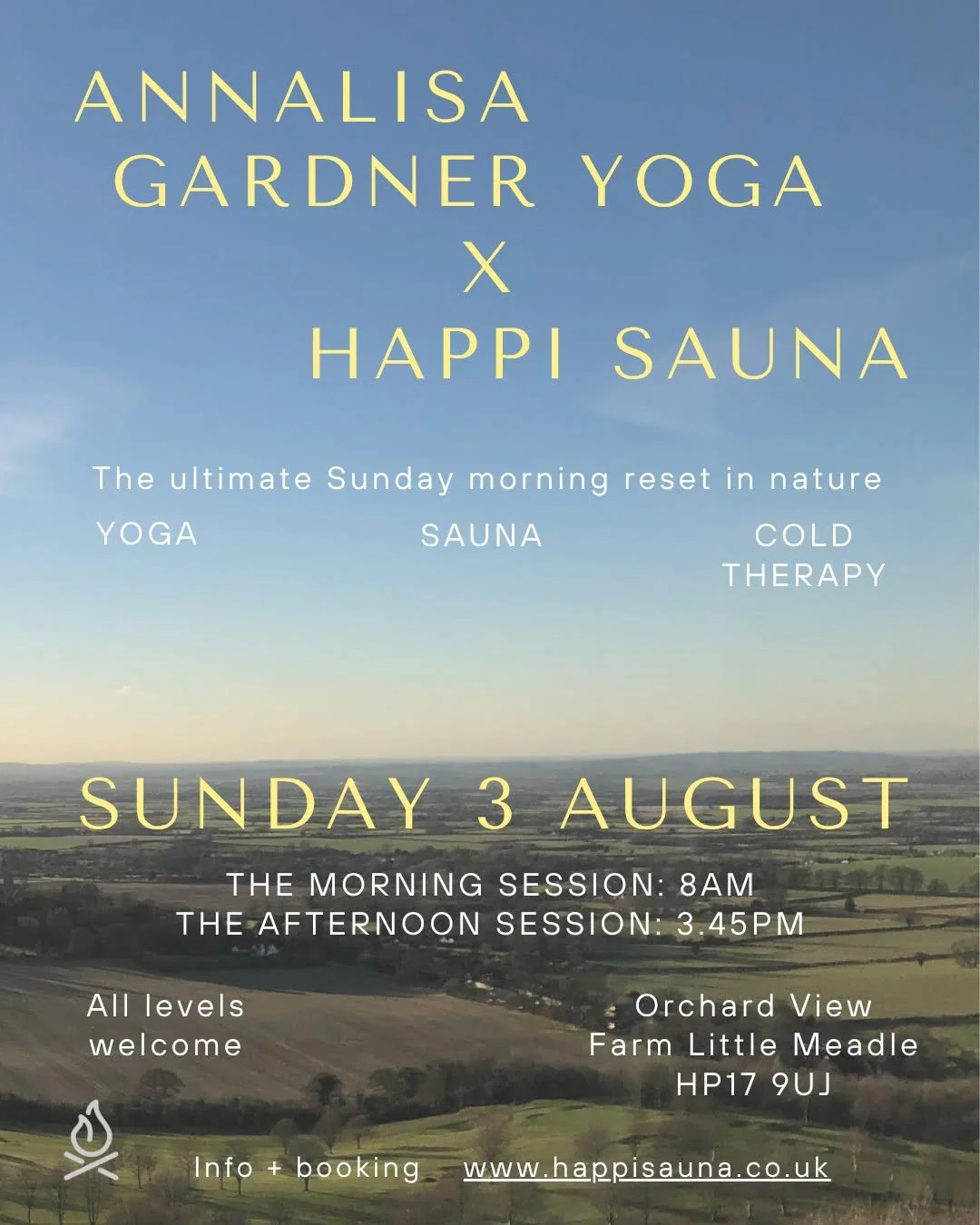 I am so excited to be collaborating with the amazing @happisauna  to deliver two very special sessions of ✨Yoga + Sauna and Cold Therapy✨ on Sunday 3 August.

The two sessions are: 

☀️The morning session (8am) will have a more active yoga class firs