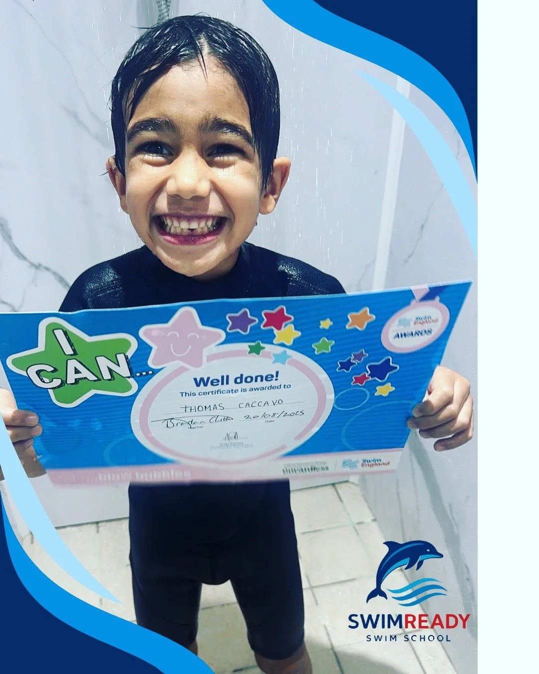 💦✨ Huge congratulations to Thomas on achieving his &ldquo;I Can Blow Bubbles&rdquo; Award! 🎖️🫧
Thomas is building amazing water confidence and having fun every splash of the way &ndash; we&rsquo;re super proud of you! 🌟👏 Keep it up, Thomas! 💙
#
