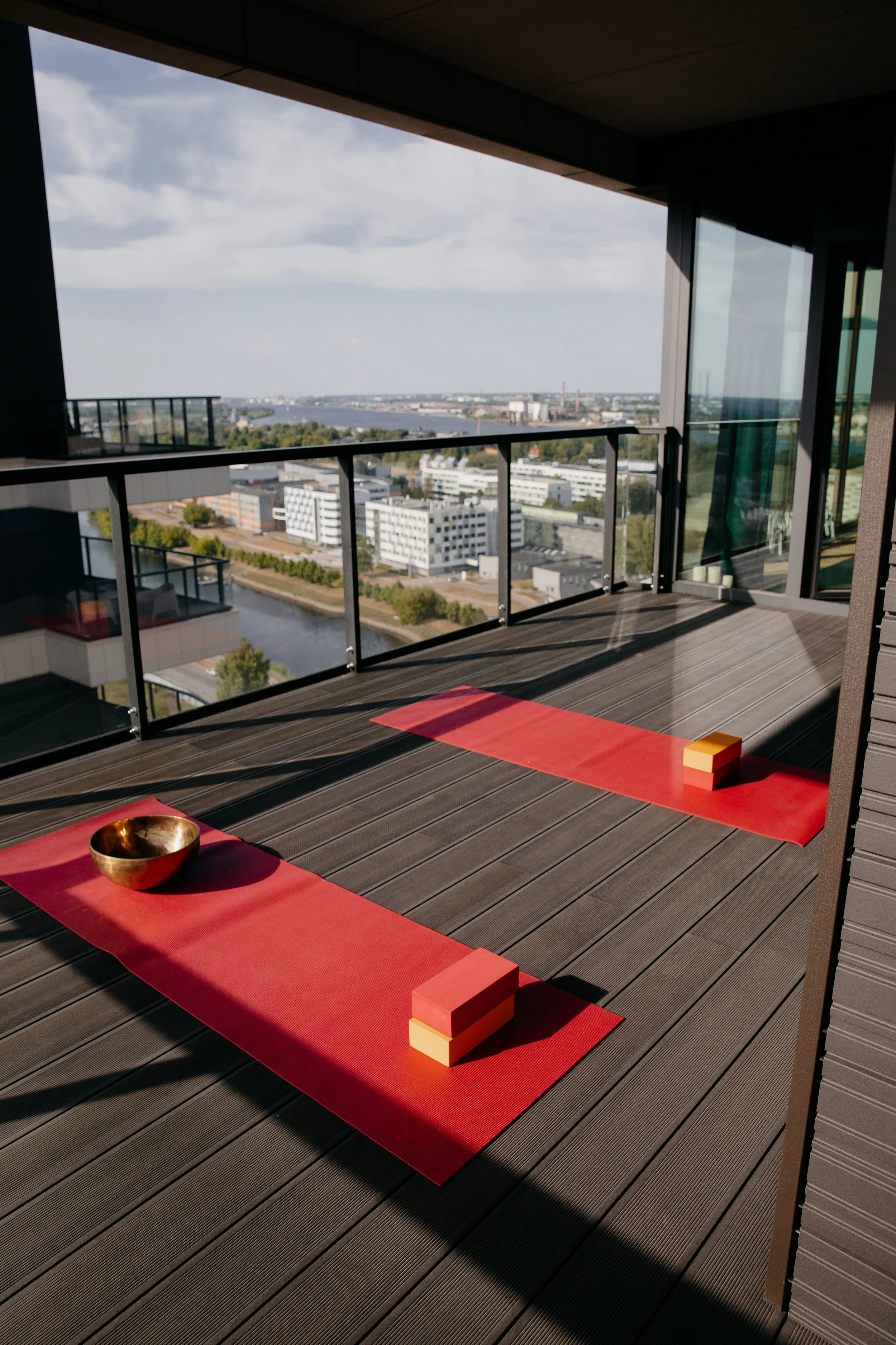 yoga on terrace