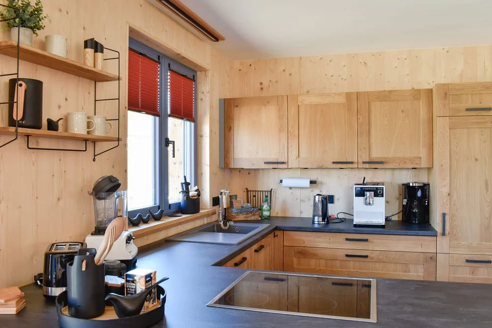 Küche und Wohnraum im Ferienhaus