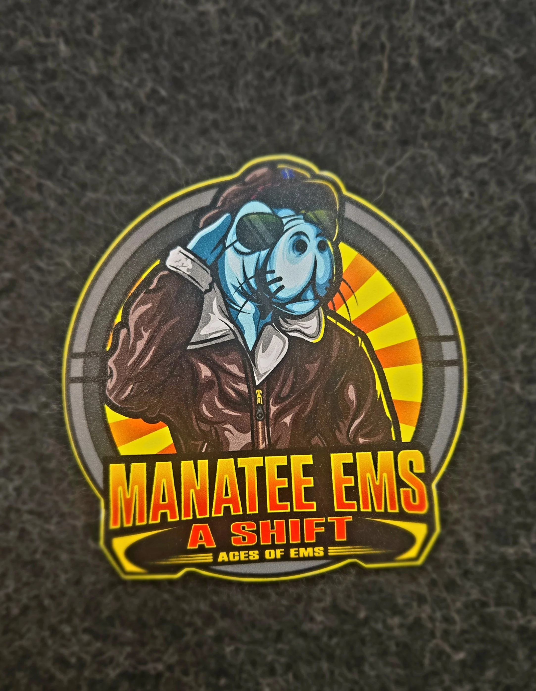 Manatee EMS A-Shift logo Sticker