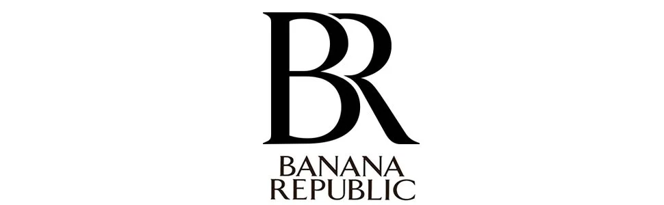 Banana Republic logo with stylized 'BR' and text underneath.