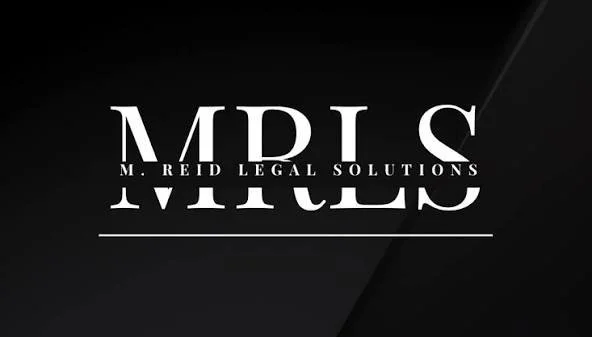 Logo of M.P. Reid Legal Solutions on a black background.