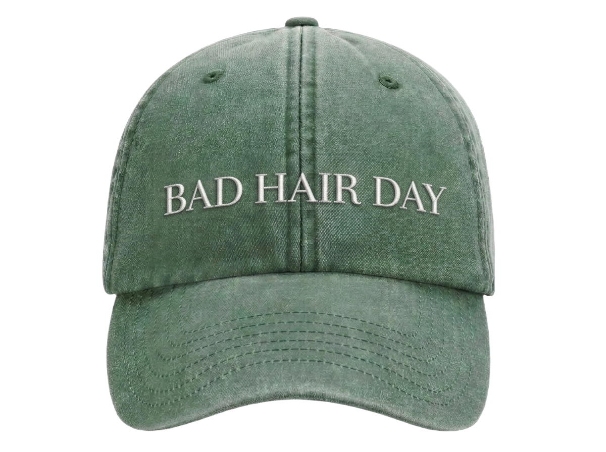 Bad Hair Day Cap – Washed Green