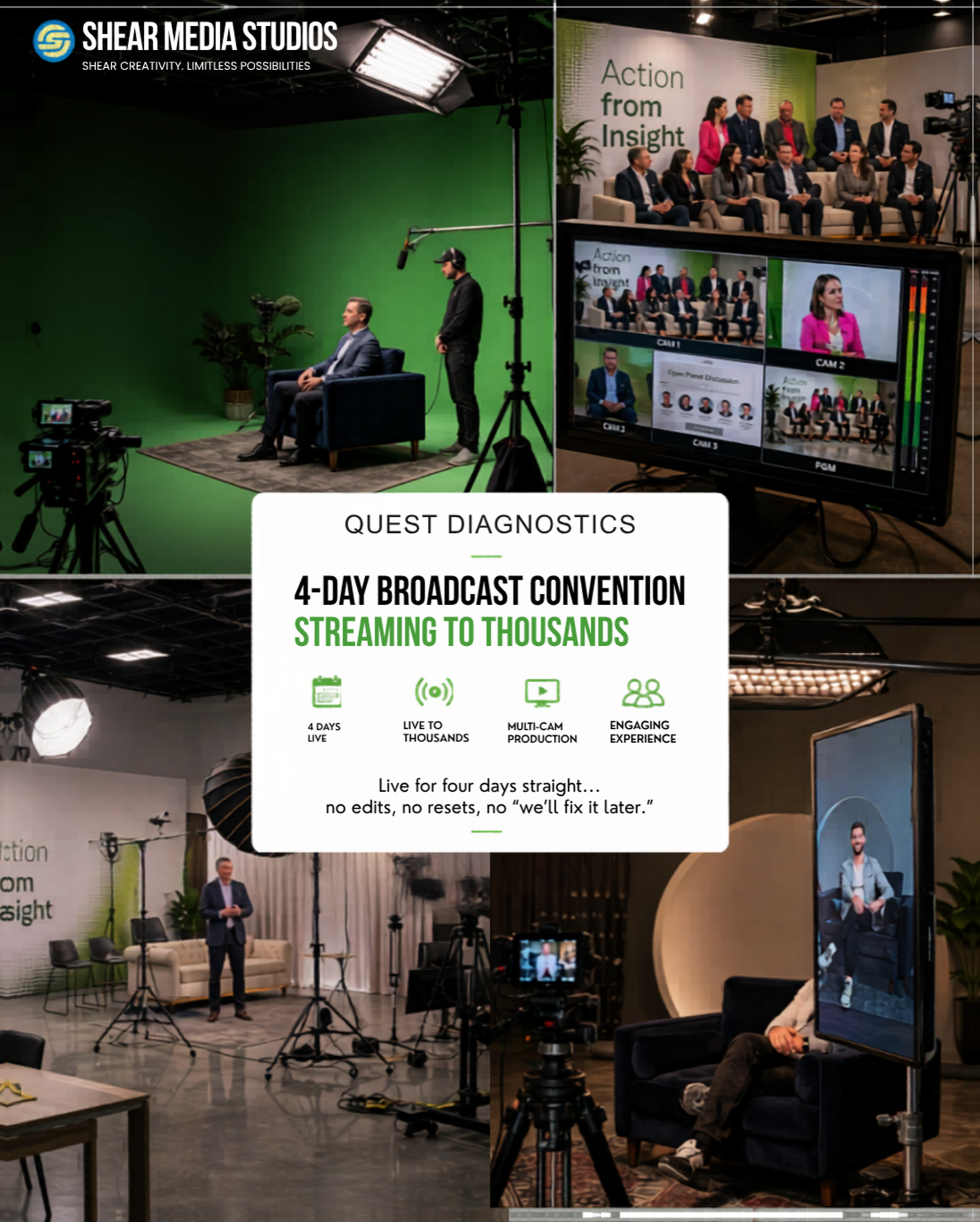 Quest Diagnostics Broadcast — Shear Media Studios