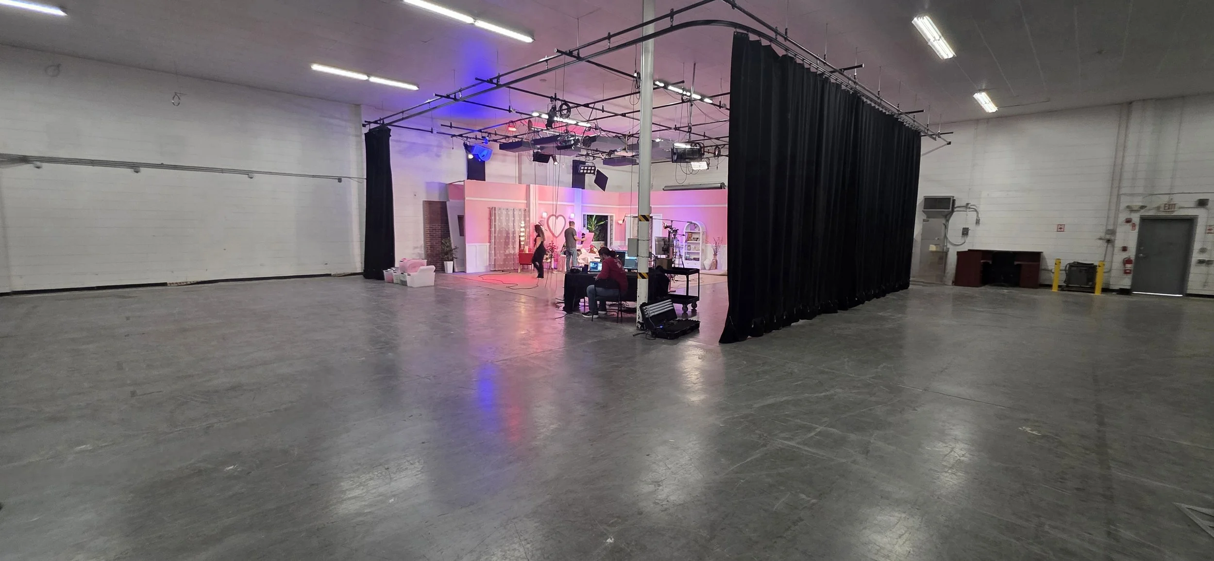 Studio G at Shear Media Studios is over 5,000 sqft with loading doors and more